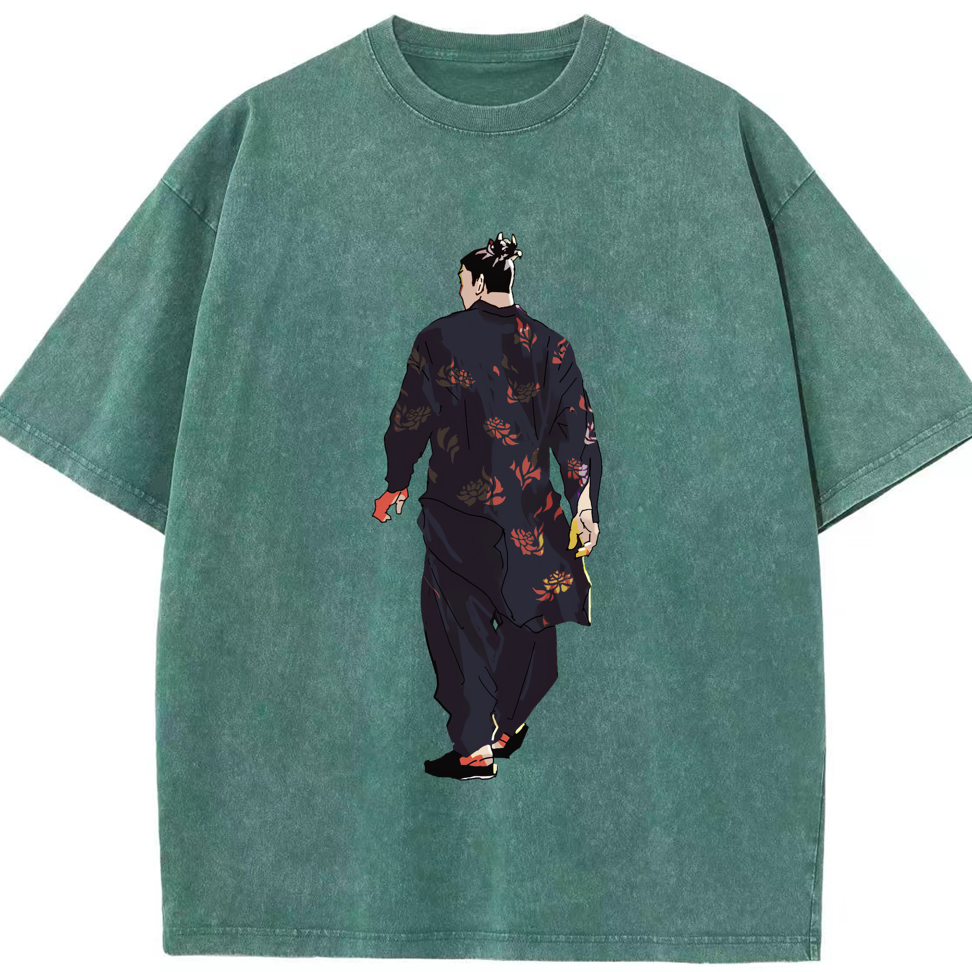 （画像用） 呪術廻戦 Jujutsu Kaisen 綿100% ヴィンテージ風 半袖Tシャツ（フロントプリント）